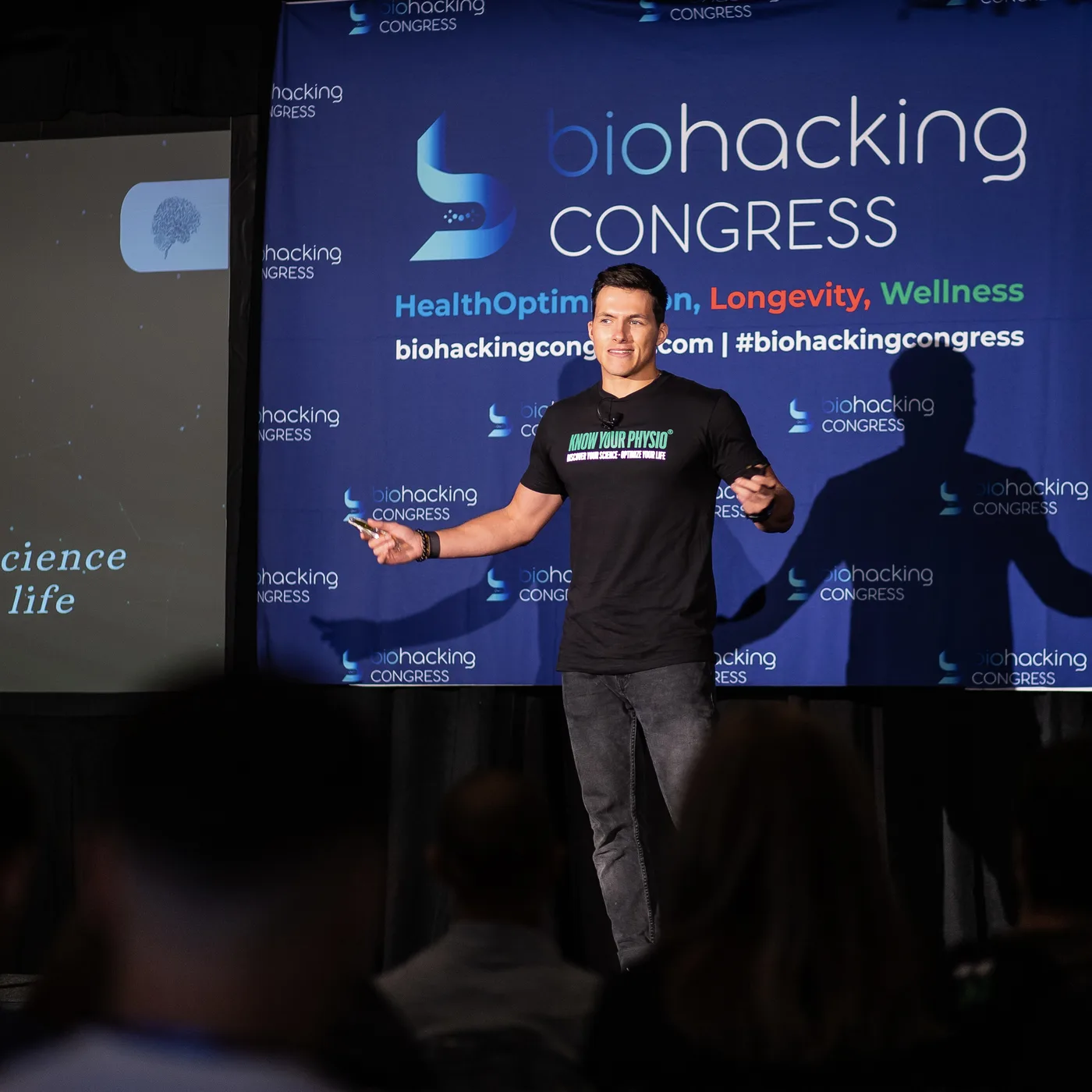 On stage at Biohacking Congress.