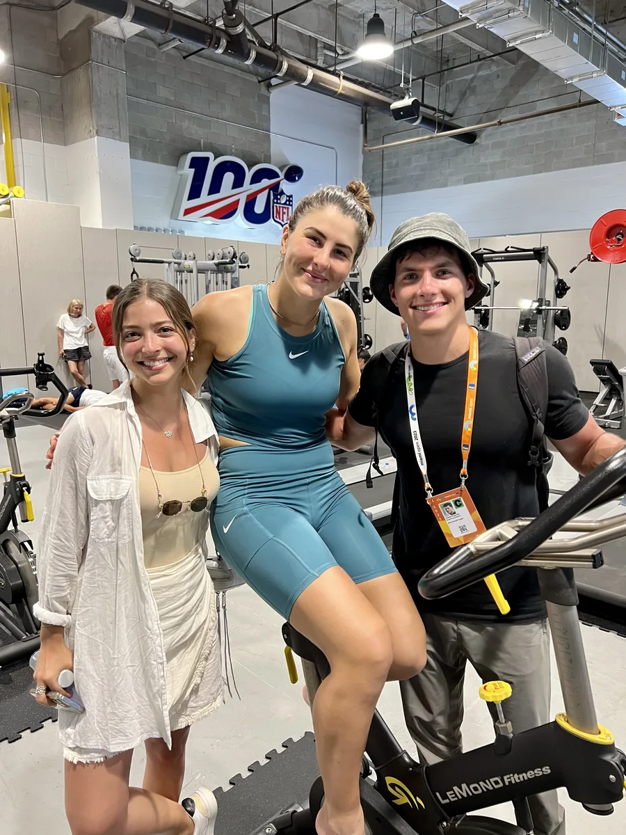 Hanging out with our former client and US Open and Canadian Open Champion and Grand Slammer, Bianca Andreescu, at the Miami Open.