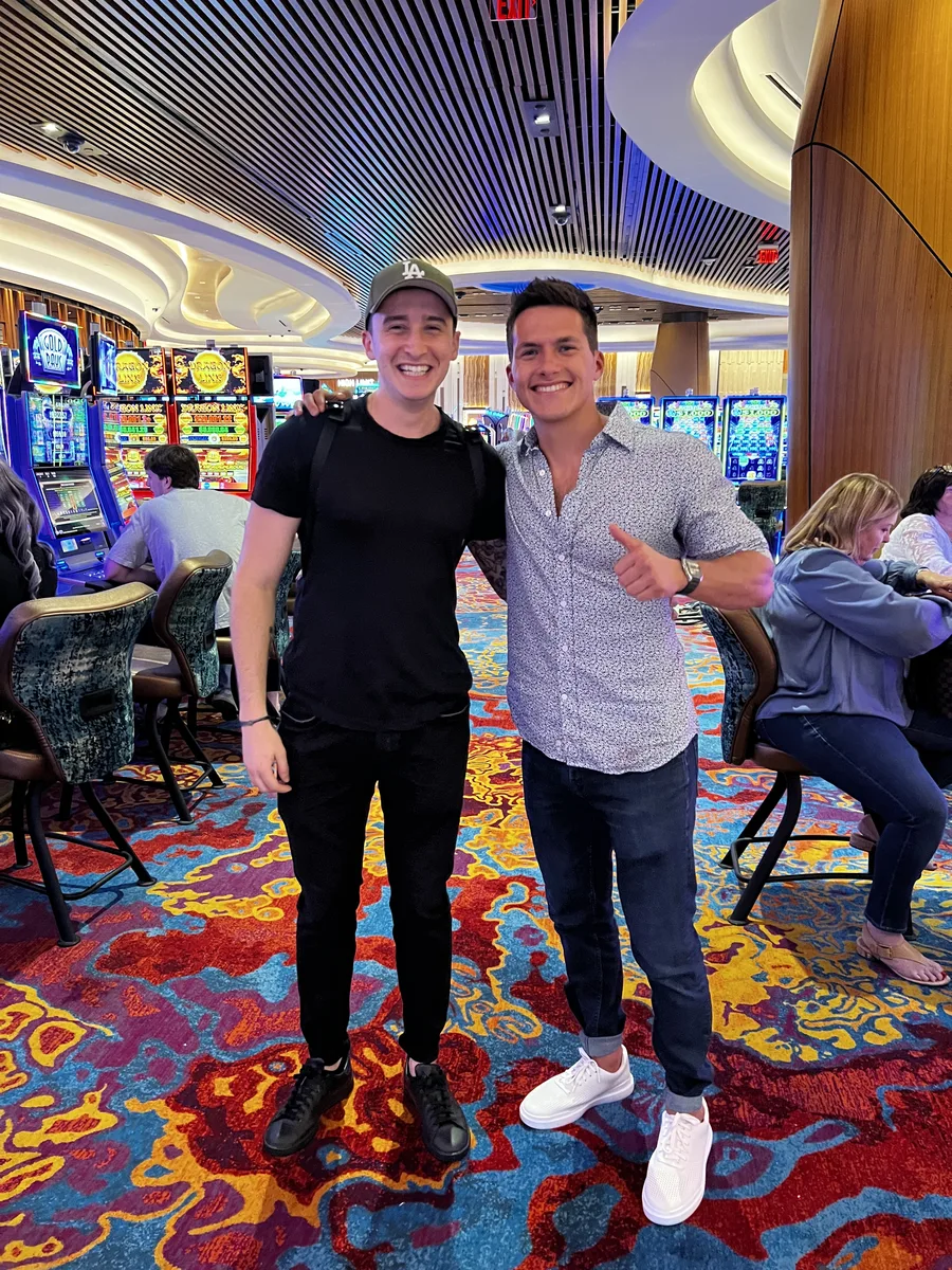 In the casino with my great friend and former high performance client Mickey Duek, 3rd Place Winner ($4,000,000 payout) of the 2022 World Series of Poker.